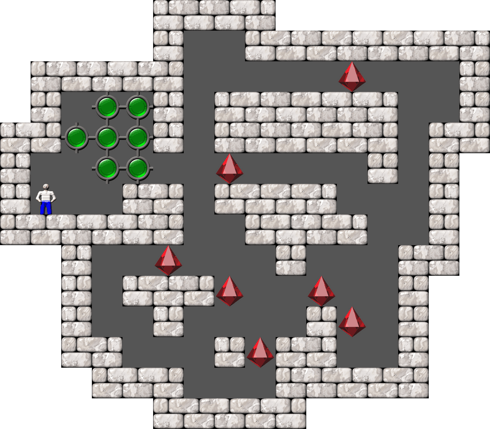 Sokoban Alberto Garcia Arranged level 60